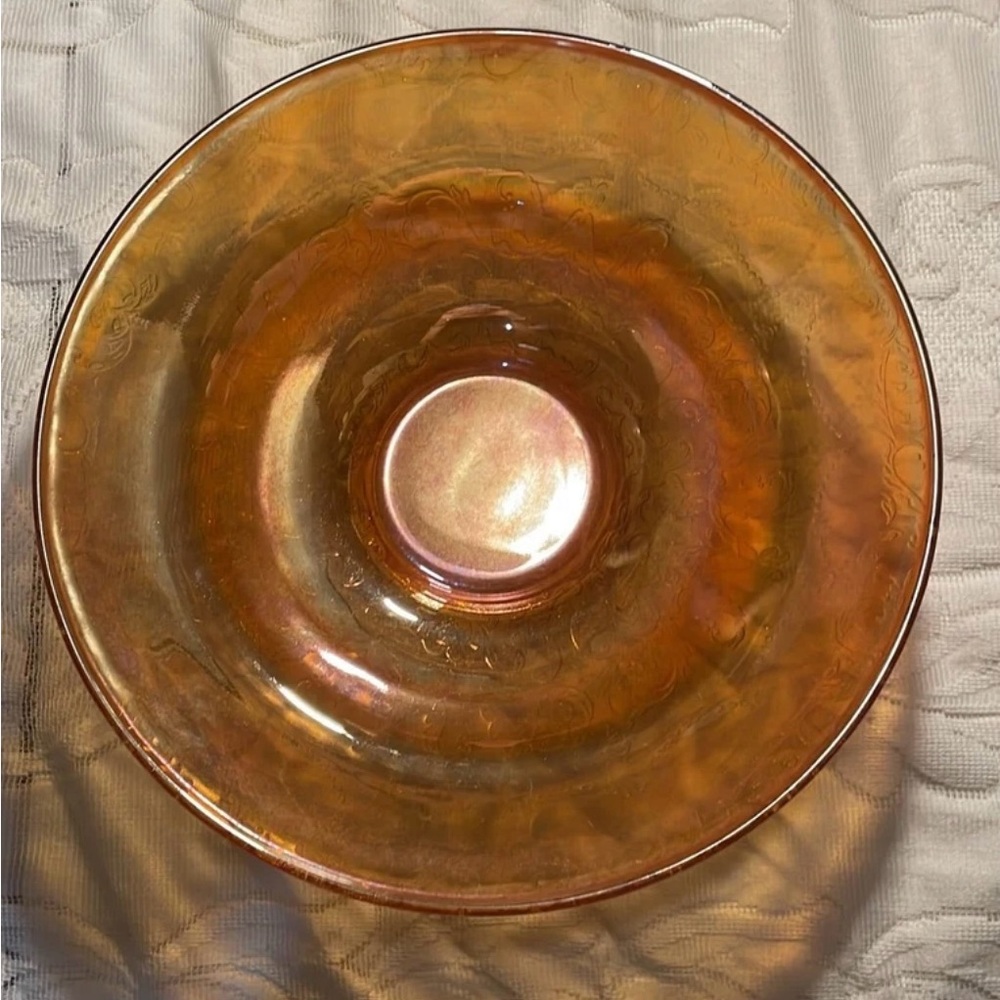 Marigold Carnival Glass Bowl
